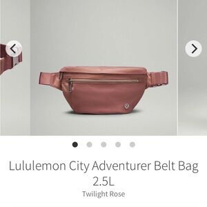 Lululemon City Adventurer Belt Bag 2.5L
Twilight Rose